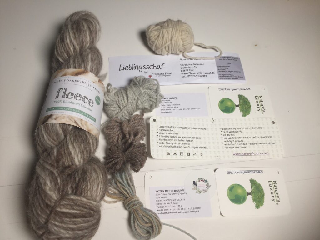 pure new wool, yarn from old sheep breads