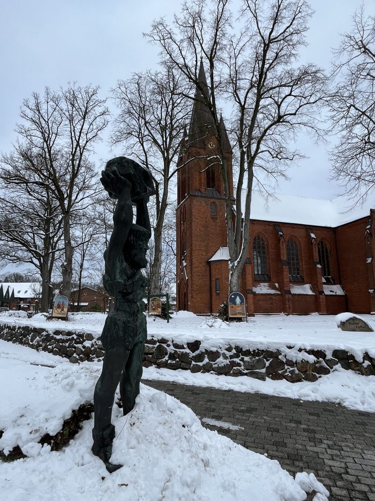 Kirche Hanstedt im Schnee